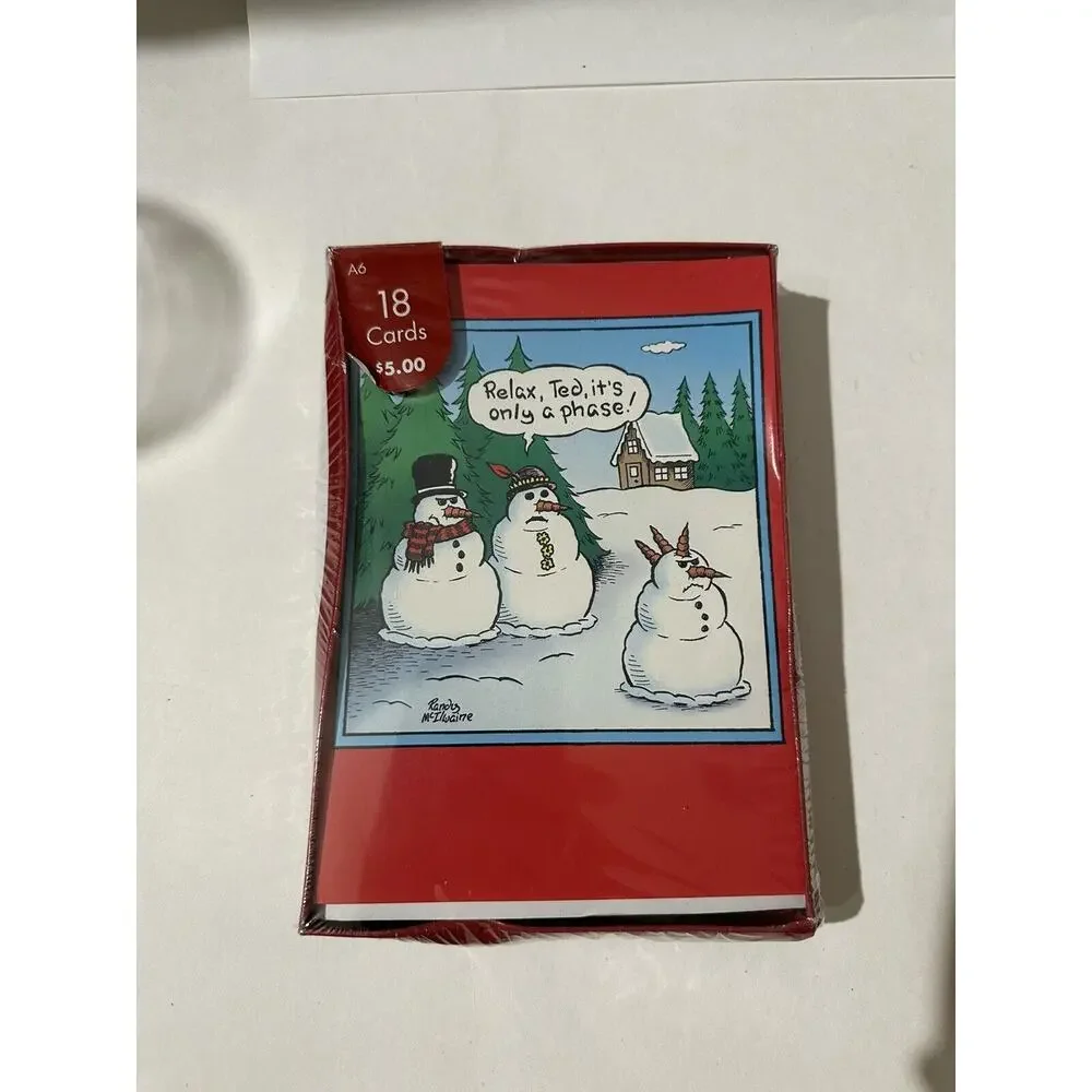3 Box Of 12 Ea‎ -Relax Its Only A Phase & Prance Stars 54 Christmas Funny Cards